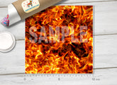 Fire Frame   Patterned HTV  988